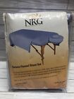 NEW ~ NRG Energy Massage Tables Deluxe Flannel Sheet Set ~ 229-0024