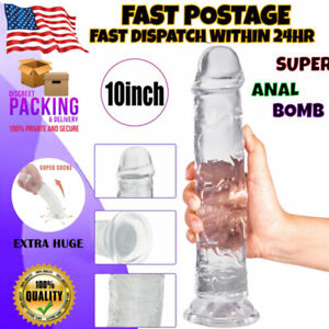 4 Sizes Big Realistic Dildo Dong Penis Cock Veined Suction-Cup Adult Sex-Toys