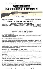 Ward's Western Field Repeating Shotgun Manual
