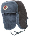USSR Vintage Russian Army Ushanka Winter Hat, with Soviet Army Soldier Insignia