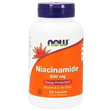 NOW Foods Niacinamide (B-3), 500 mg, 100 Capsules