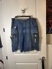 Vintage Y2K Machine Baggy Jean Shorts Size 40 Men JNCO Southpole