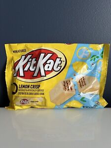 ⚫️ Brand New Limited Edition Kit Kat Lemon Crisp Miniatures Creme Wafer 8.4oz