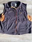 Orvis Tech Softshell Vest Fleece Lined Mens 2XL Outdoor Fishing Trout Bum Brown