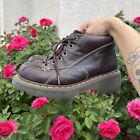 Vintage Dr. Martens Doc Daisy Ankle Boots 12281 Chunky Flower Brown Women's 7