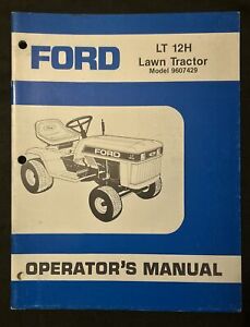 Ford Operator’s Manual LT 12H Lawn Tractor *85