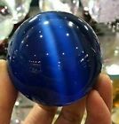 Rare Natural 40mm Cat's Eye Stone Balls Quartz Crystal Reiki Healing Sphere