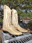 11.5D King Cobra Backcut Snakeskin Rare Vintage Larry Mahan Cowboy Western Boots