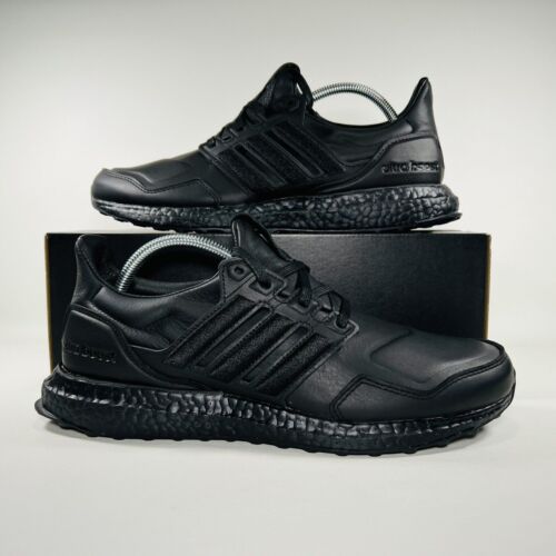 NWT adidas Ultra Boost Leather Triple Black - EF0901 Retro Mens Sneakers
