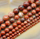 Faceted Natural Red Jasper Gemstone Round Beads 15.5'' 4mm 6mm 8mm 10mm 12mm