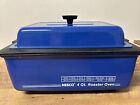 Nesco 4 Qt Roaster Oven Blue W/ Presto Cord & Controller Cat No. 4104-05 USA
