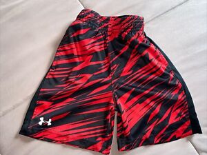 Under Armour Red/Black Little Boys Athletic Shorts Size4T. EUC
