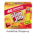 Slim Jim Snack-Sized Smoked Meat Stick Original Flavor 0.28 Oz 46 CT New