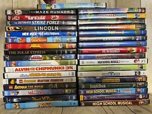 Lot of 35 Disney, Dream Works, Family Movies DVD