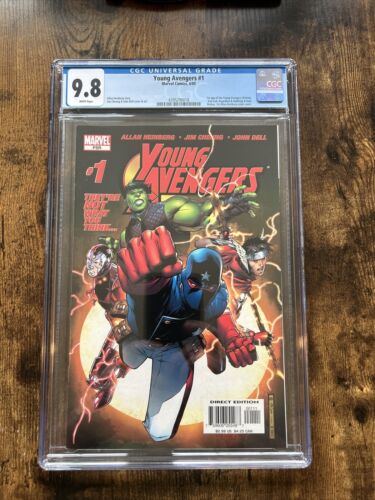 Young Avengers #1 CGC 9.8 1st Young Avengers & Kate Bishop 2005 WHITE Pages