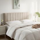 Upholstered Wall Mounted, Easy Assemble, Channel Stitched Peel & Stick Headboard