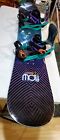 Used FLOW VENUS SNOWBOARD SIZE 151 CM with New Binding  Size Large Men 9-12...