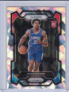 Kobe Brown 2023-24 Prizm CRACKED ICE ROOKIE #144 Clippers RC