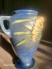 New ListingBeautiful  Vintage Roseville Art Pottery 1945 Blue Freesia Flower Vase #121-8