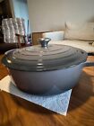 Le Creuset Signature 6.75 Quart Round Wide Dutch Oven in Oyster