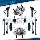 12pc Front Wheel Bearing & Hub Tie Rod for 2002-2005 Dodge Ram 1500 2WD Non ABS