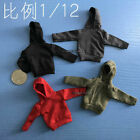 1:12 Scale Male Hoodie Coat Sweater Clothes Fit 6'' Action Figure Toy