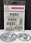 My Favorite Things PIZZA HEART Food Funny Rubber Stamps Dies Set Rare