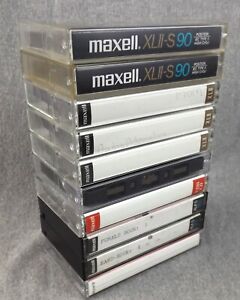 New ListingLot of 10 Maxell & Sony Cassette Tapes Sold as Blanks Used XLII-S 90, XLII 90