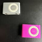 Apple iPod Shuffle 2nd Generation Lot of 2 1GB Pink Silver A1204