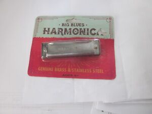 Big Blues Harmonica Genuine Brass & Stainless Steel Ages 6+ 4