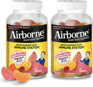 Airborne 750Mg Vitamin C Gummies for Adults, Immune Support Gummies with Powerfu