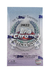 2022 Topps Allen & Ginter Chrome Baseball Hobby Box 18 Packs/ Box 4 Cards/Pack