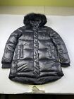 The North Face Torreys 550-Down Parka Winter Jacket Black Womens Medium Faux Fur