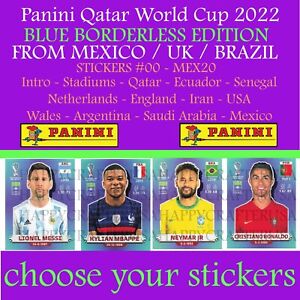 Panini World Cup QATAR 2022 - MEXICO/BRASIL Edition - Stickers FWC to MEX