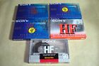 Lot of 5 Vtg Sony HF90 Blank Cassette Tapes Hi Fidelity Normal Bias - New Sealed