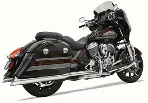 Bassani True Duals 2 Into 2 Exhaust System Pipes Indian 14+ Chieftain Roadmaster (For: Indian Roadmaster)