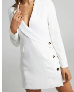 4TH + RECKLESS Women's Off-White Rebecca Blazer Dress XS