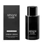 Armani Code by Giorgio Armani 4.2 oz EDT Refillable Cologne for Men New In Box