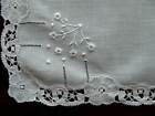 Antique Hand Made Princess Lace & Linen Wedding Handkerchief PRISTINE