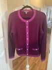 Charter Club Cashmere Sweater Size Large Cranberry Red Hue