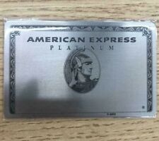 American Express AMEX Platinum card Metal card type mirror 1 sheet NO BOX JAPAN