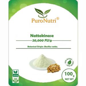 Wholesale 20000fu nattokinase powder bulk supplement natural natto extract