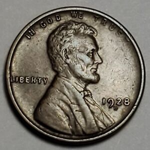 Nicer Low Mintage 1928 D Lincoln Wheat Cent