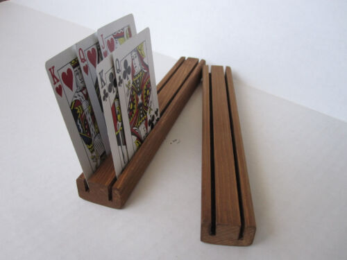 SET OF TWO / Playing Card Holder/ Rack