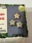 Vintage Walco Holiday TWINKLING STARS Sequin Beaded Christmas Ornament Kit Nos