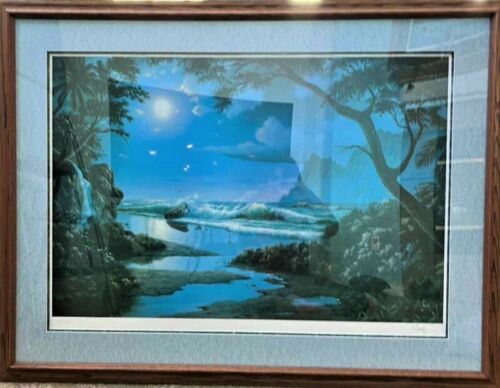 Anthony Casay - Lithograph - Midnight Reflections 43 x 32.5 framed Value $1800