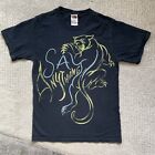 Vintage Y2K Small Black Say Anything T Shirt Panther Emo Pop Punk Rock Band