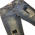 Cabi Slim Boyfriend Patch Jeans Women's Size 4 Mid Rise Distressed