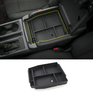 1x Center Armrest Storage Tray Box Organizer for Ford F150 2015-2020 Accessories (For: 2017 Ford F-150 XLT)