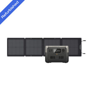 EcoFlow Solar Generator RIVER 2 Max 512Wh+110W Solar Panel Certified Refurbished